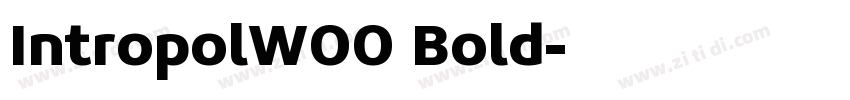 IntropolW00 Bold字体转换